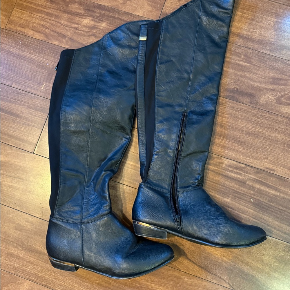 Black Knee-High Boots